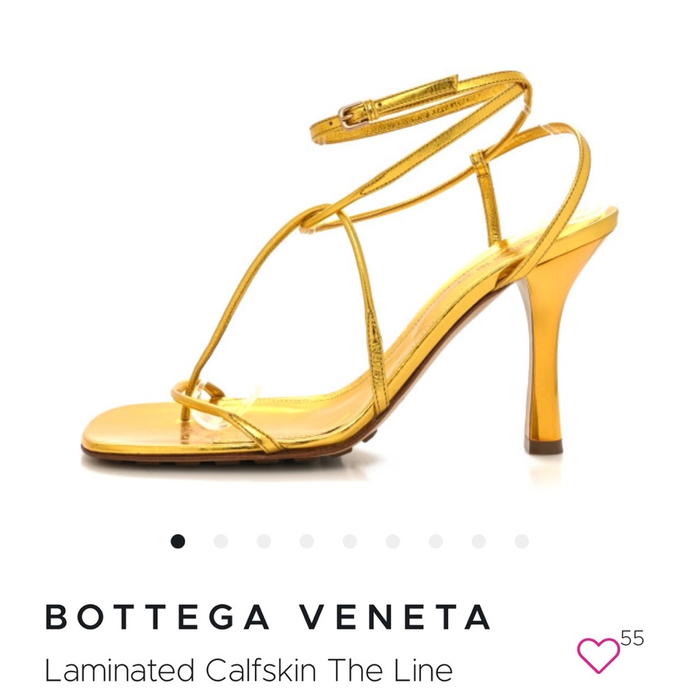 BOTTEGA VENETA GOLD LINE HEELS
